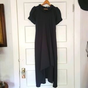 HIRAETH Rare Women's Eloise Jacquard Puff-Sleeve Dress NWT